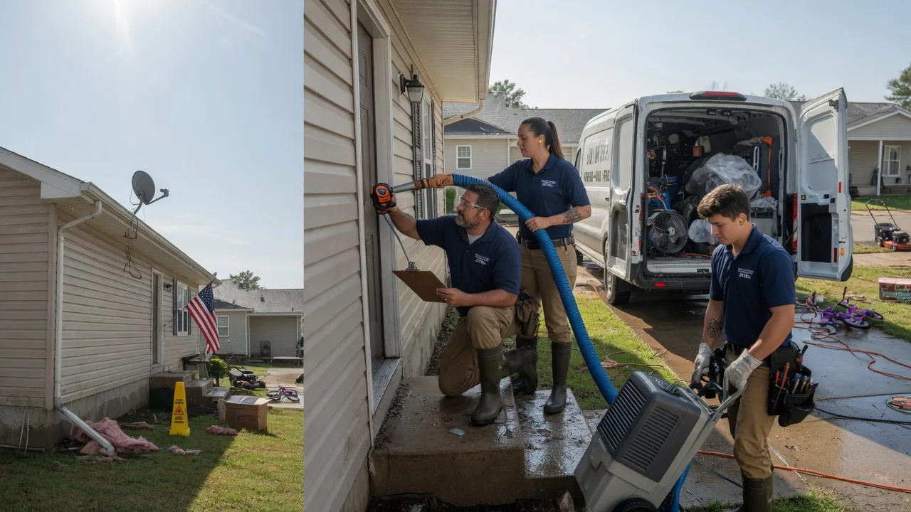 Ceiling Water Damage Restoration in Crandall, IN near me